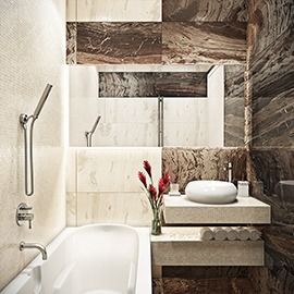 Авторский дизайн ремонта ванной