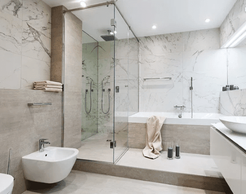 Популярные тренды отделки ванных